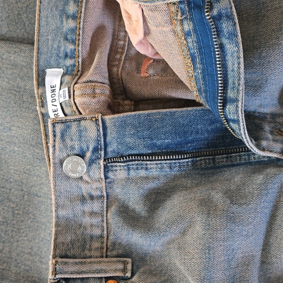 Re/Done High Waist Cropped Flare Edge Jeans Size 29 - Picture 7 of 9